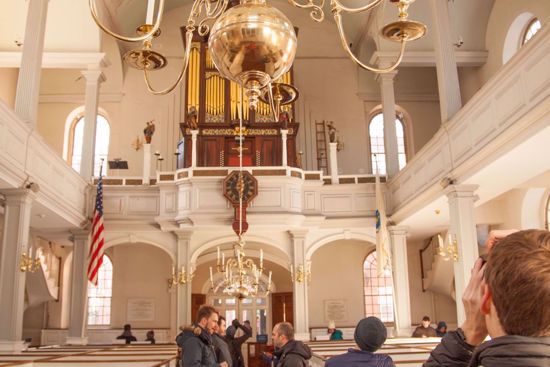 Explore the Old North Church and its box pews